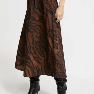 Lola Casademunt Animal Print | Vestidos Y Faldas<Falda estampado animal MARRON-NEGRO