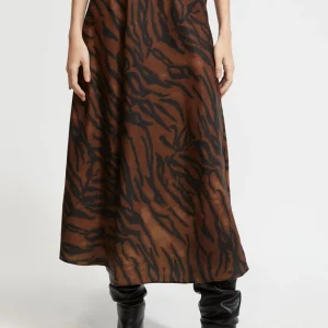 Lola Casademunt Animal Print | Vestidos Y Faldas<Falda estampado animal MARRON-NEGRO