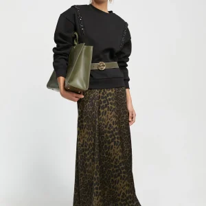 Lola Casademunt Animal Print | Vestidos Y Faldas<Falda estampado animal print NEGRO-VERDE