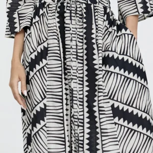 Lola Casademunt Vestidos Y Faldas<Falda midi estampada NEGRO-BLANCO