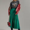 Lola Casademunt Vestidos Y Faldas<Falda plisada AZULELECTRICO