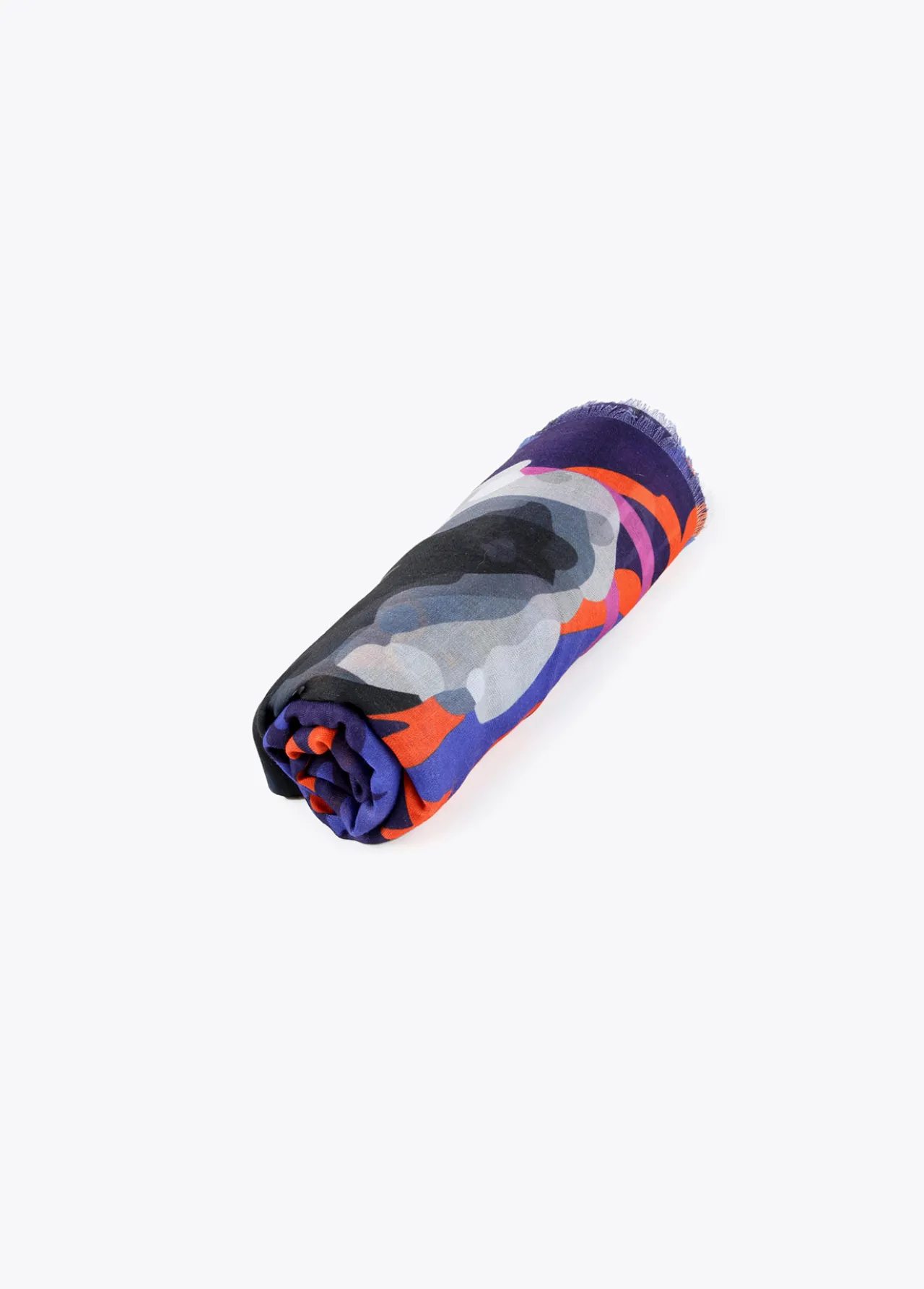 foulard_cara_leopardo_4.webp Lola Casademunt Accesorios<Foulard cara leopardo LILA-AZUL