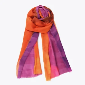 Lola Casademunt Bufandas Y Pañuelos<Fular fucsia y naranja ROJO-LILA