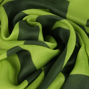 Lola Casademunt Animal Print | Bufandas Y Pañuelos<Fular maxi logo y animal NEGRO-VERDE