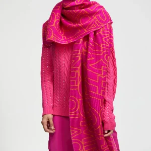 Lola Casademunt Otros Complementos | Bufandas Y Pañuelos<Fular plisado logotipado ROSA-CRUDO