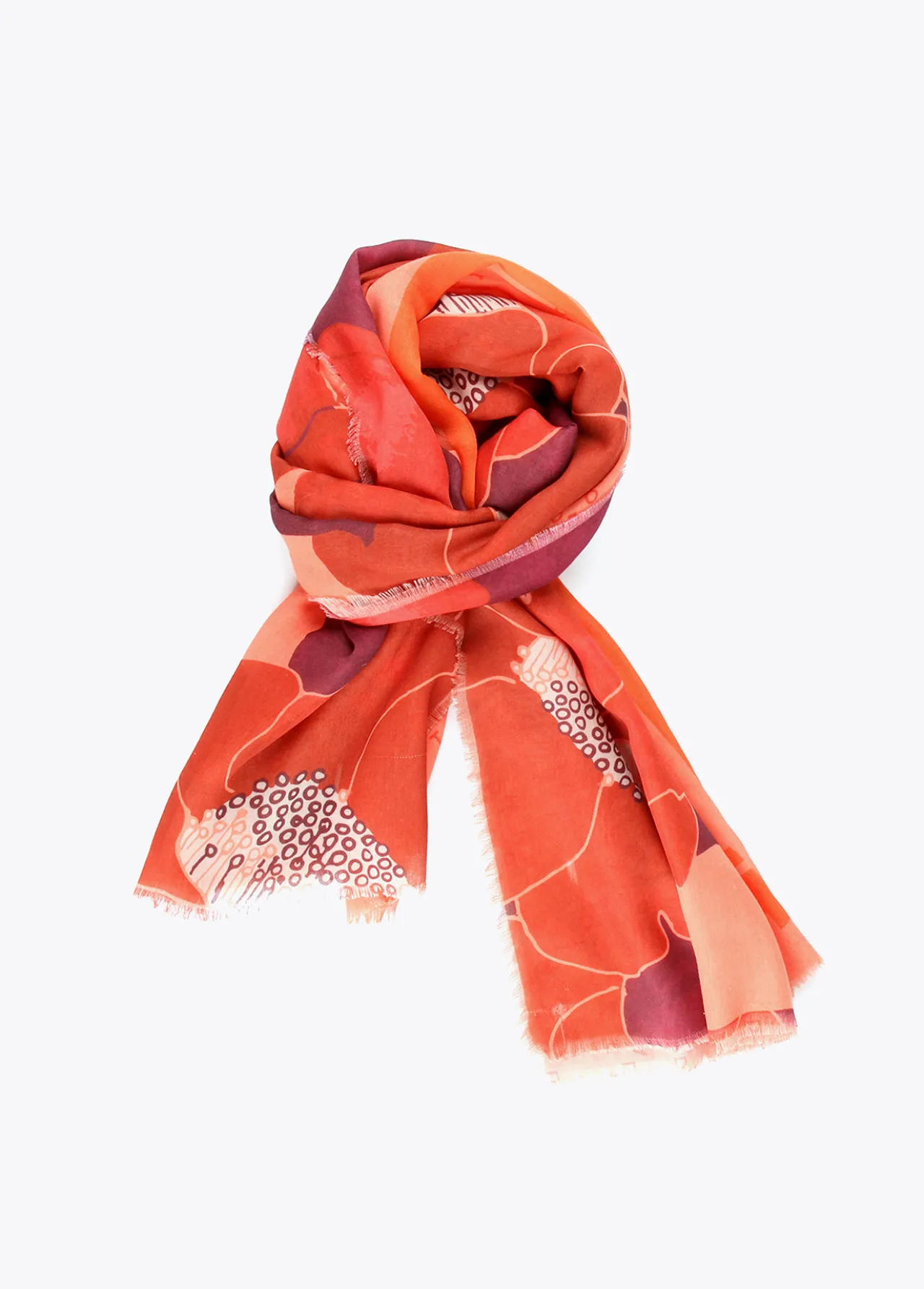 fulard_tonos_naranaja_0.webp Lola Casademunt Accesorios<Fulard tonos naranaja NARANJA-ROJO