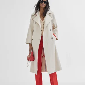 Lola Casademunt Chaquetas Y Gabardinas<Gabardina color CRUDO