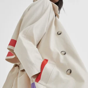 Lola Casademunt Chaquetas Y Gabardinas<Gabardina color CRUDO