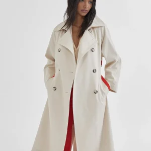 Lola Casademunt Chaquetas Y Gabardinas<Gabardina color CRUDO