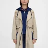 Lola Casademunt Chaquetas Y Gabardinas | Abrigos Y Cazadoras<Gabardina con capucha BEIG