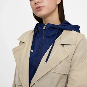 Lola Casademunt Chaquetas Y Gabardinas | Abrigos Y Cazadoras<Gabardina con capucha BEIG