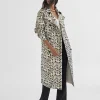 Lola Casademunt Chaquetas Y Gabardinas | Abrigos Y Cazadoras<Gabardina efecto serpiente NEGRO-MARRON