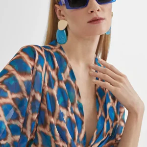 Lola Casademunt Otros Complementos | Gafas<Gafas de sol rectangulares AZULELECTRICO