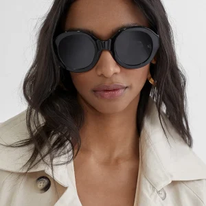 Lola Casademunt Otros Complementos | Gafas<Gafas de sol redondas NEGRO