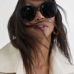 Lola Casademunt Otros Complementos | Gafas<Gafas de sol redondas NEGRO