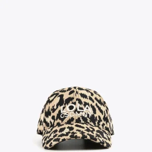Lola Casademunt Accesorios | Baño<Gorra visera animal print CRUDO-MARRON