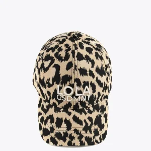 Lola Casademunt Accesorios | Baño<Gorra visera animal print CRUDO-MARRON