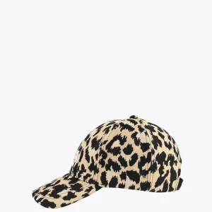 Lola Casademunt Accesorios | Baño<Gorra visera animal print CRUDO-MARRON