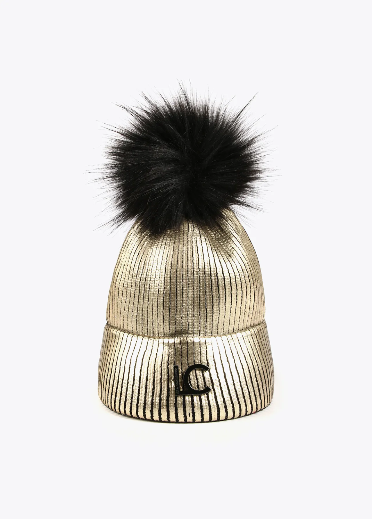 gorro_dorado_1.webp Lola Casademunt Gorros Sombreros Y Guantes<Gorro DORADO