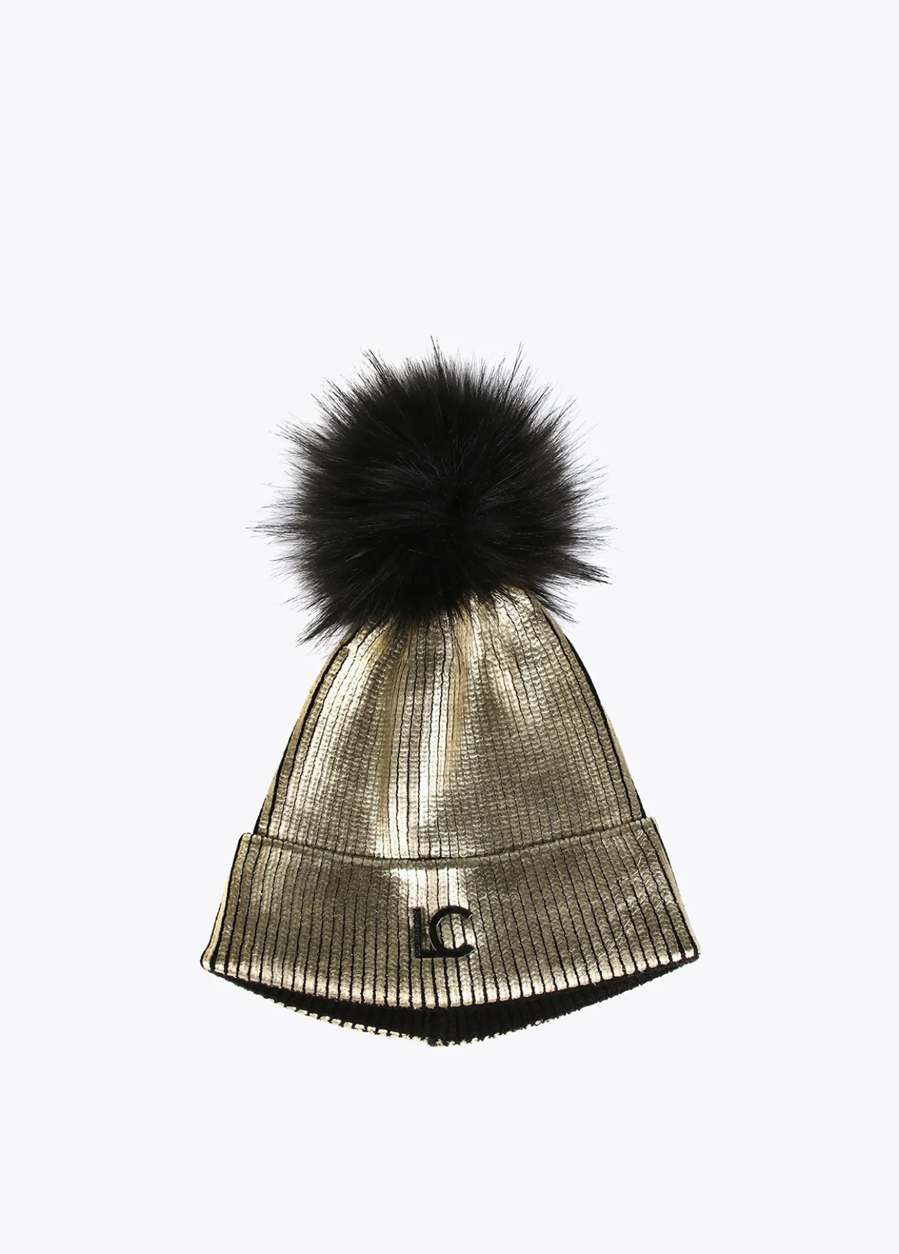 gorro_dorado_3.webp Lola Casademunt Gorros Sombreros Y Guantes<Gorro DORADO