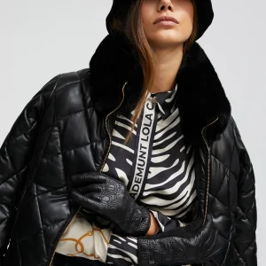 Lola Casademunt Gorros Sombreros Y Guantes<Guantes acolchados NEGRO