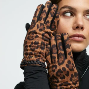 Lola Casademunt Animal Print | Gorros Sombreros Y Guantes<Guantes animal print MARRON-NEGRO