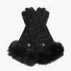 Lola Casademunt Gorros Sombreros Y Guantes<Guantes animal print NEGRO