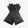Lola Casademunt Gorros Sombreros Y Guantes<Guantes con tachitas NEGRO