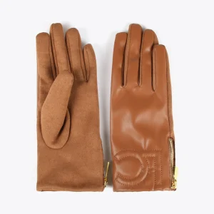 Lola Casademunt Gorros Sombreros Y Guantes<Guantes efecto piel MARRON