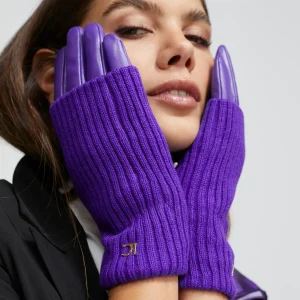 Lola Casademunt Gorros Sombreros Y Guantes<Guantes puño canalé CAMEL