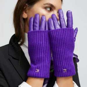 Lola Casademunt Gorros Sombreros Y Guantes<Guantes puño canalé CAMEL