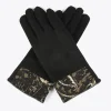 Lola Casademunt Animal Print | Gorros Sombreros Y Guantes<Guantes tejido jacquard NEGRO-METAL