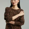Lola Casademunt Animal Print | Punto<Jersey animal print MARRON-NEGRO