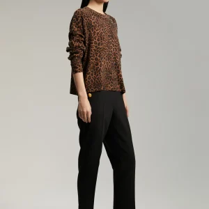 Lola Casademunt Animal Print | Punto<Jersey animal print MARRON-NEGRO