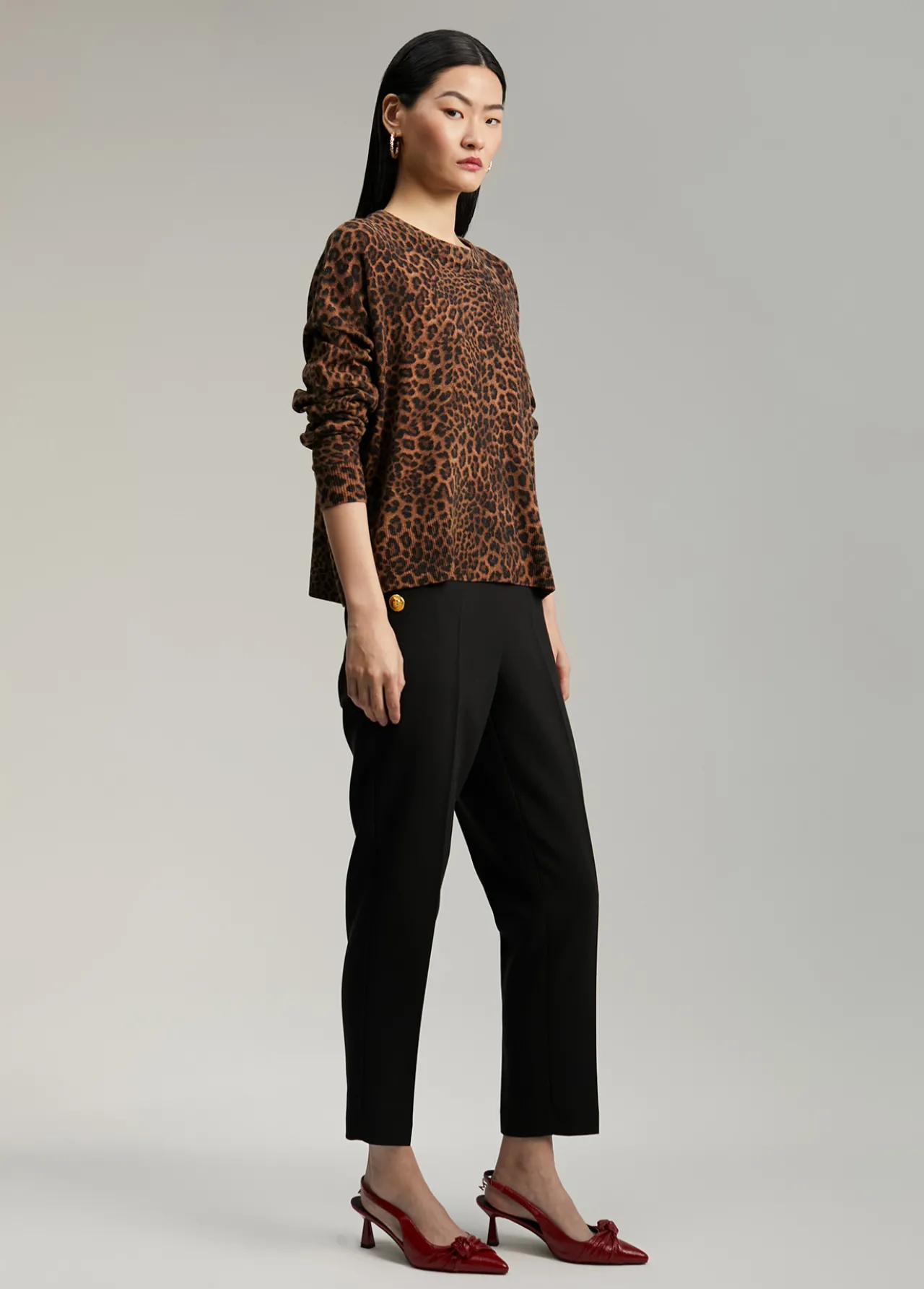 jersey_animal_print_1.webp Lola Casademunt Animal Print | Punto<Jersey animal print MARRON-NEGRO