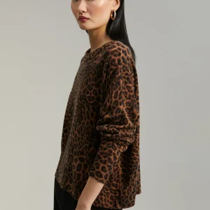 Lola Casademunt Animal Print | Punto<Jersey animal print MARRON-NEGRO