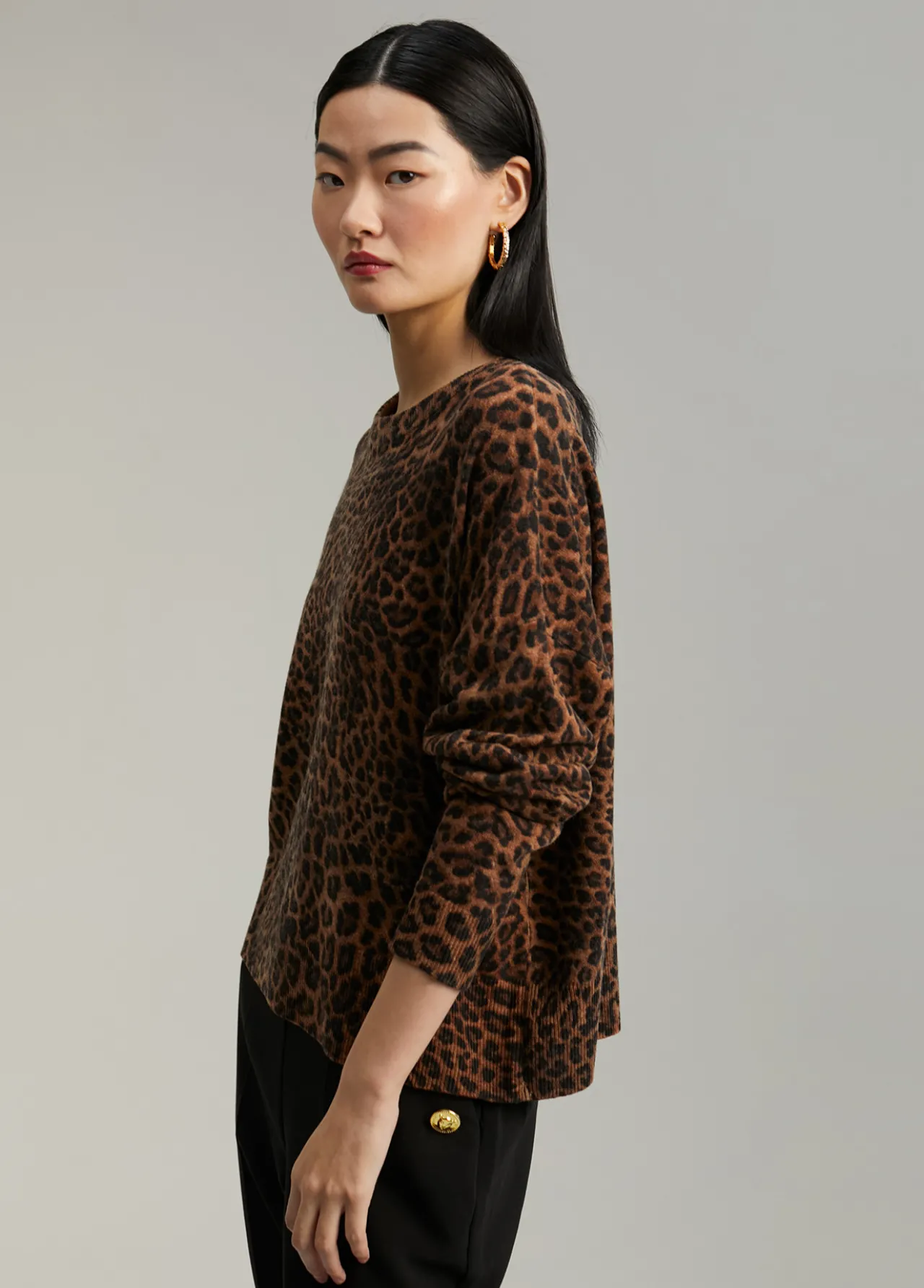 jersey_animal_print_4.webp Lola Casademunt Animal Print | Punto<Jersey animal print MARRON-NEGRO