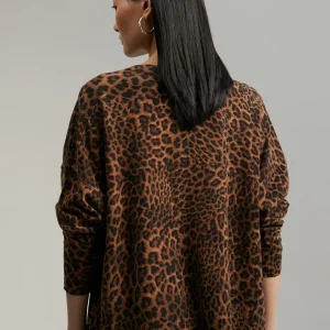 Lola Casademunt Animal Print | Punto<Jersey animal print MARRON-NEGRO