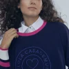 Lola Casademunt Punto | Sudaderas<Jersey azul | Ropa | Lola Casademunt NAVY