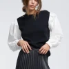 Lola Casademunt Punto | Camisas Y Blusas<Jersey combinado NEGRO-BLANCO