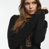 Lola Casademunt Punto<Jersey con capucha NEGRO-METAL