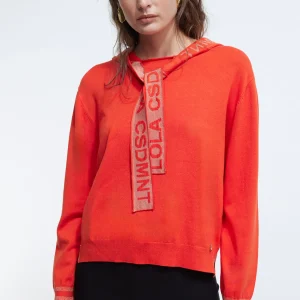 Lola Casademunt Punto<Jersey con capucha NEGRO-METAL