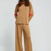 Lola Casademunt Punto<Jersey cuello alto MARRON-NARANJA