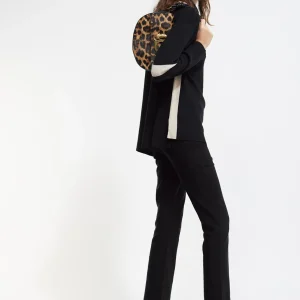Lola Casademunt Punto<Jersey cuello alto MARRON-NARANJA