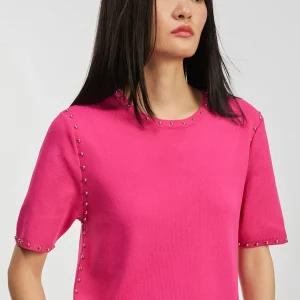 Lola Casademunt Punto<Jersey de punto tachas NEGRO