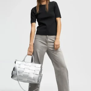 Lola Casademunt Punto<Jersey de punto tachas NEGRO