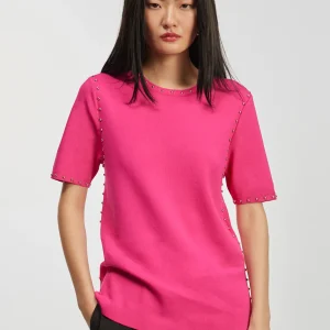 Lola Casademunt Punto<Jersey de punto tachas NEGRO
