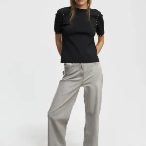 Lola Casademunt Punto<Jersey de punto tachas NEGRO