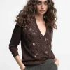 Lola Casademunt Punto<Jersey detalle lentejuelas COBRE