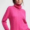 Lola Casademunt Punto<Jersey detalle strass FUCSIA